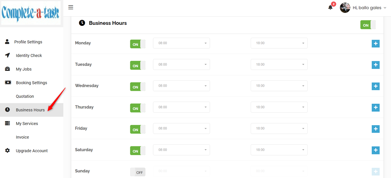 Become a Tasker 6 Business Hours