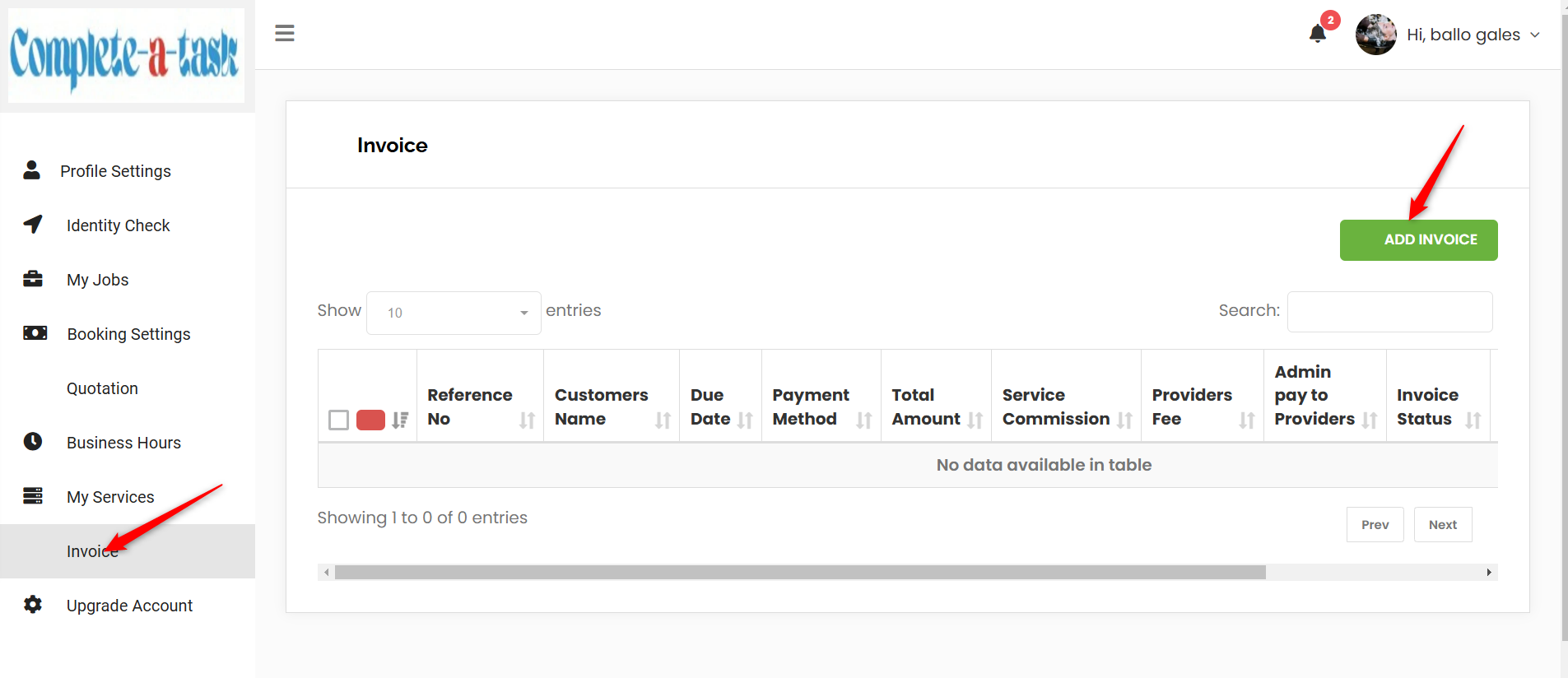 Invoice Generated 1