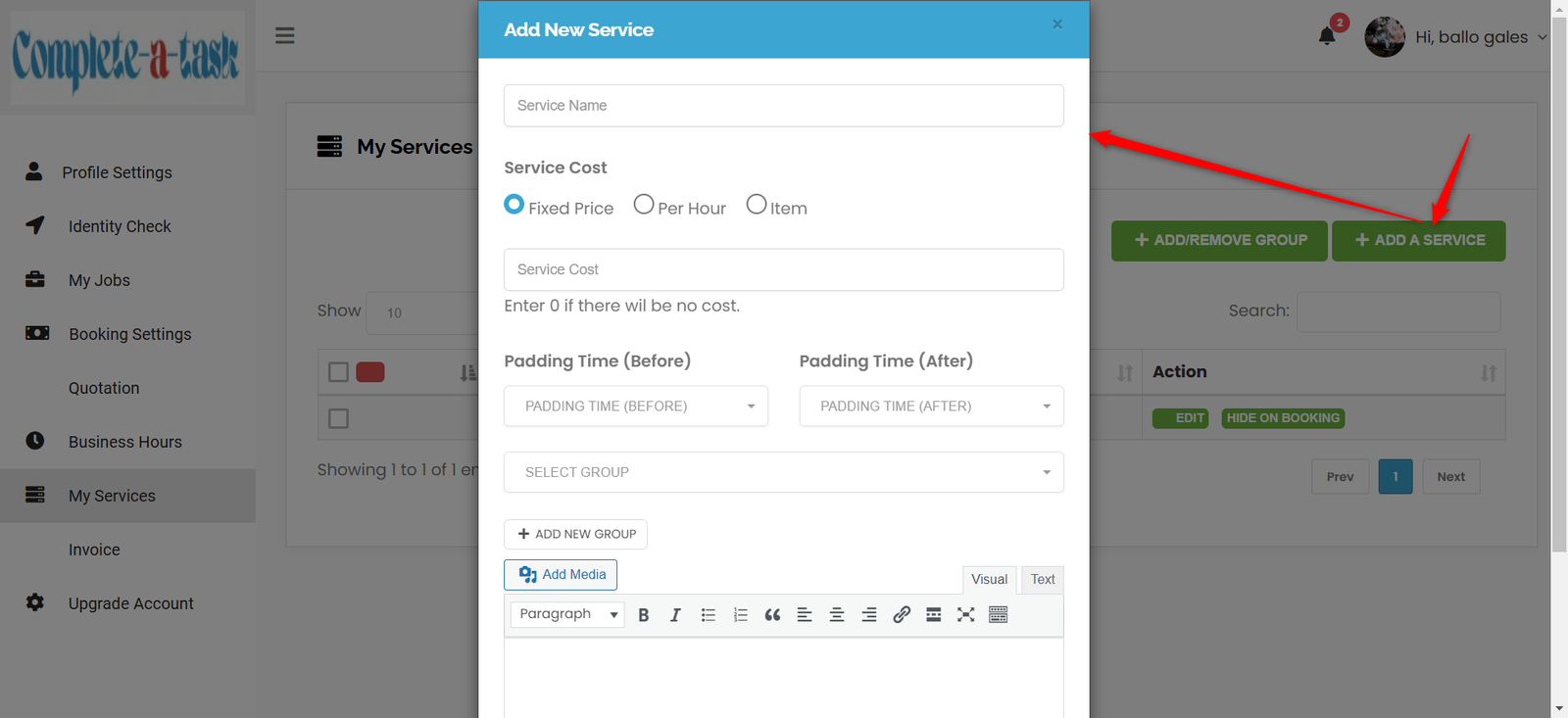 Become a Tasker 8 Services Added 2